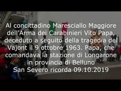 San Severo intitolazione della strada comunale al Maresciallo Maggiore dei Carabinieri Vito Papa