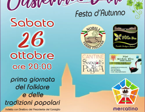 CastelnuoVINO ‘Festa d’Autunno’ a Castelnuovo della Daunia (FG) | 26 ottobre 2019