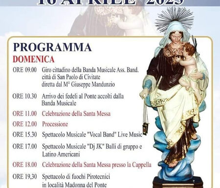 San Paolo di Civitate (FG) Festa della Madonna del Ponte 16 aprile 2023