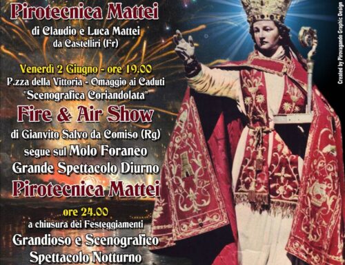 Città di Formia (Lt) La Notte di Sant’ Erasmo mercoledì 31 maggio 2023