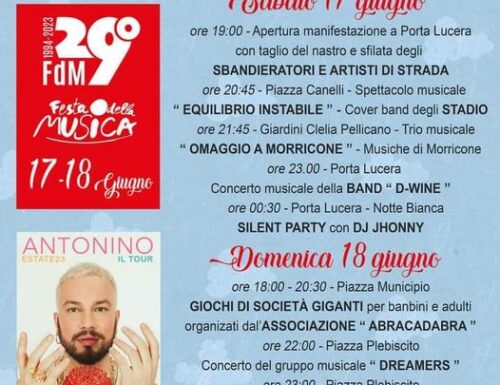 Castelnuovo della Daunia (Fg), Festa della Musica 2023
