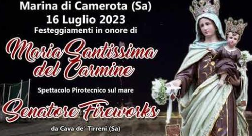 Marina di Camerota (Sa) Maria Santissima del Carmine 2023 SENATORE FIREWORKS (Night Show)