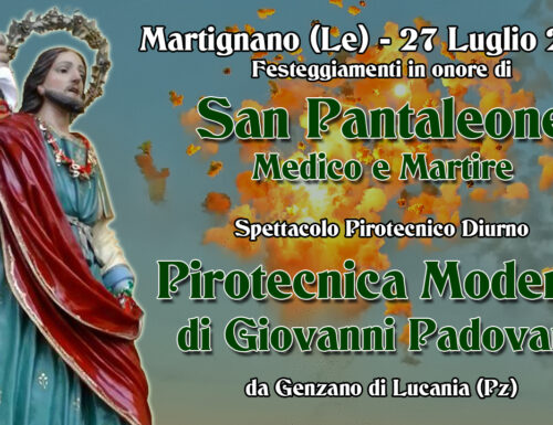 Martignano (Le) San Pantaleone M. e M. 2023 – PIROTECNICA MODERNA di G. PADOVANO (Daylight Show)