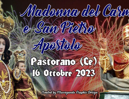 Pastorano (Ce) Maria Santissima del Carmelo e San Pietro 2023. Spettacoli pirotecnici