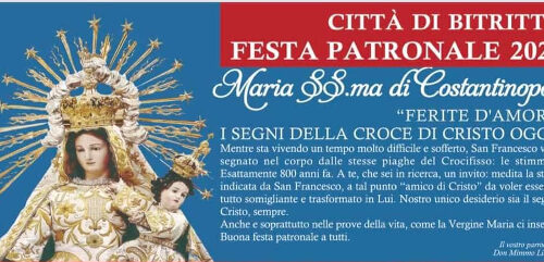 Bitritto (Ba) Festa Patronale 2024 Maria Santissima di Costantinopoli